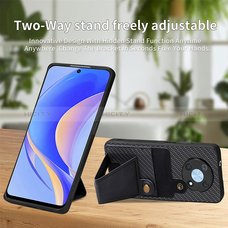 Coque Ultra Fine Silicone Souple Housse Etui avec Aimante Magnetique S03D pour Huawei Enjoy 50 Pro Plus