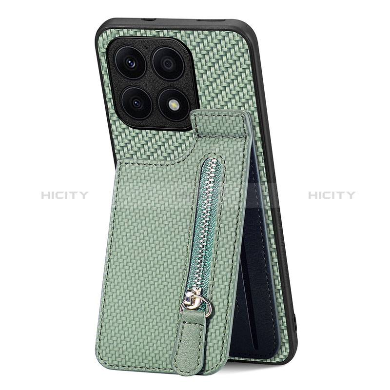 Coque Ultra Fine Silicone Souple Housse Etui avec Aimante Magnetique S03D pour Huawei Honor X8a 4G Vert Plus