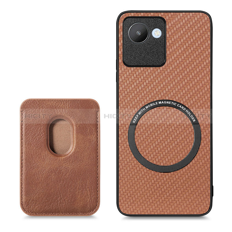 Coque Ultra Fine Silicone Souple Housse Etui avec Aimante Magnetique S03D pour Realme C30 Plus