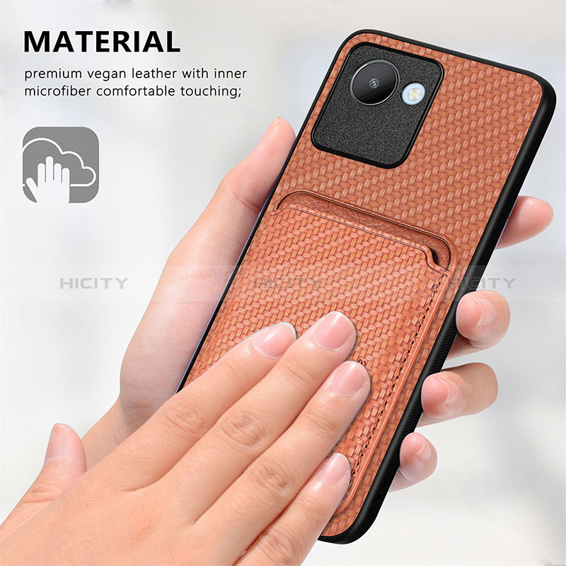 Coque Ultra Fine Silicone Souple Housse Etui avec Aimante Magnetique S03D pour Realme C30 Plus