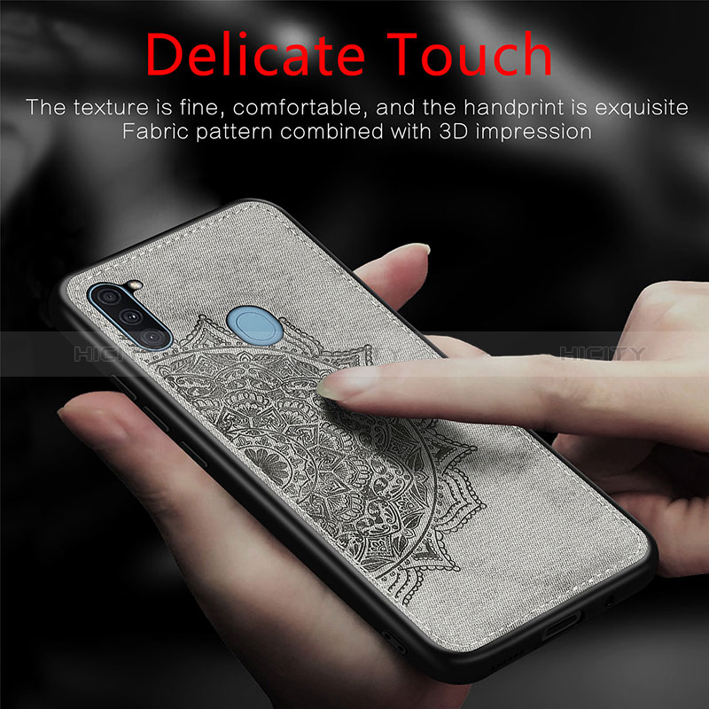 Coque Ultra Fine Silicone Souple Housse Etui avec Aimante Magnetique S03D pour Samsung Galaxy A11 Plus