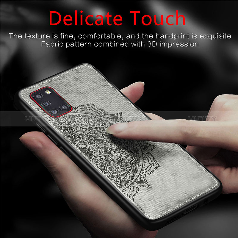 Coque Ultra Fine Silicone Souple Housse Etui avec Aimante Magnetique S03D pour Samsung Galaxy A31 Plus