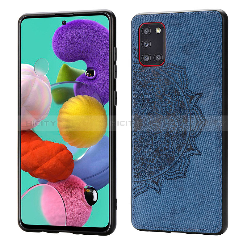 Coque Ultra Fine Silicone Souple Housse Etui avec Aimante Magnetique S03D pour Samsung Galaxy A31 Plus