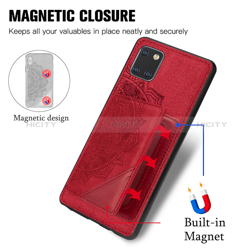 Coque Ultra Fine Silicone Souple Housse Etui avec Aimante Magnetique S03D pour Samsung Galaxy A81 Plus