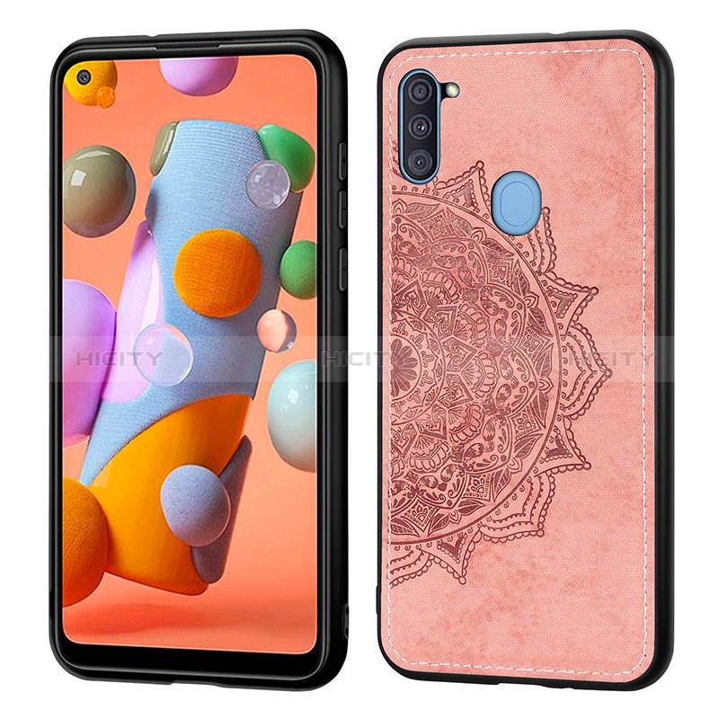 Coque Ultra Fine Silicone Souple Housse Etui avec Aimante Magnetique S03D pour Samsung Galaxy M11 Plus