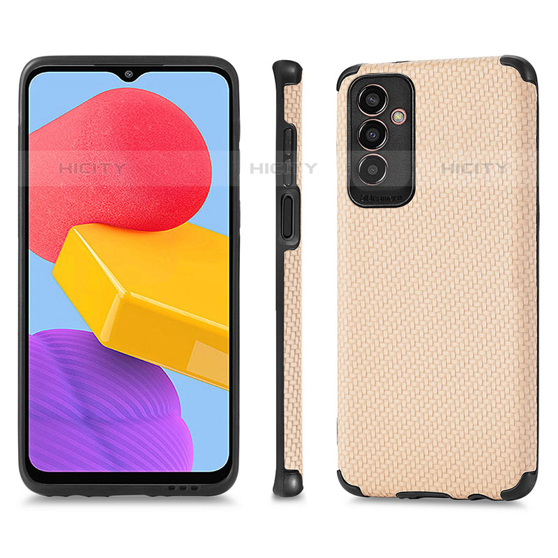 Coque Ultra Fine Silicone Souple Housse Etui avec Aimante Magnetique S03D pour Samsung Galaxy M13 5G Or Plus