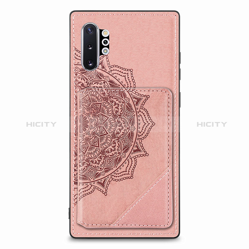 Coque Ultra Fine Silicone Souple Housse Etui avec Aimante Magnetique S03D pour Samsung Galaxy Note 10 Plus 5G Or Rose Plus