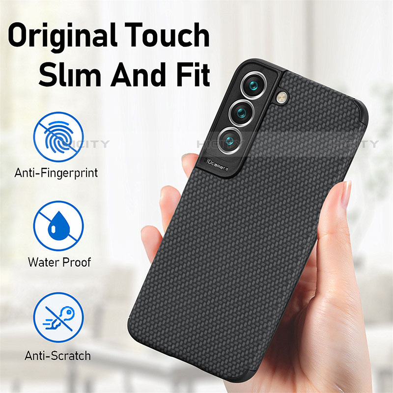 Coque Ultra Fine Silicone Souple Housse Etui avec Aimante Magnetique S03D pour Samsung Galaxy S22 Plus 5G Plus