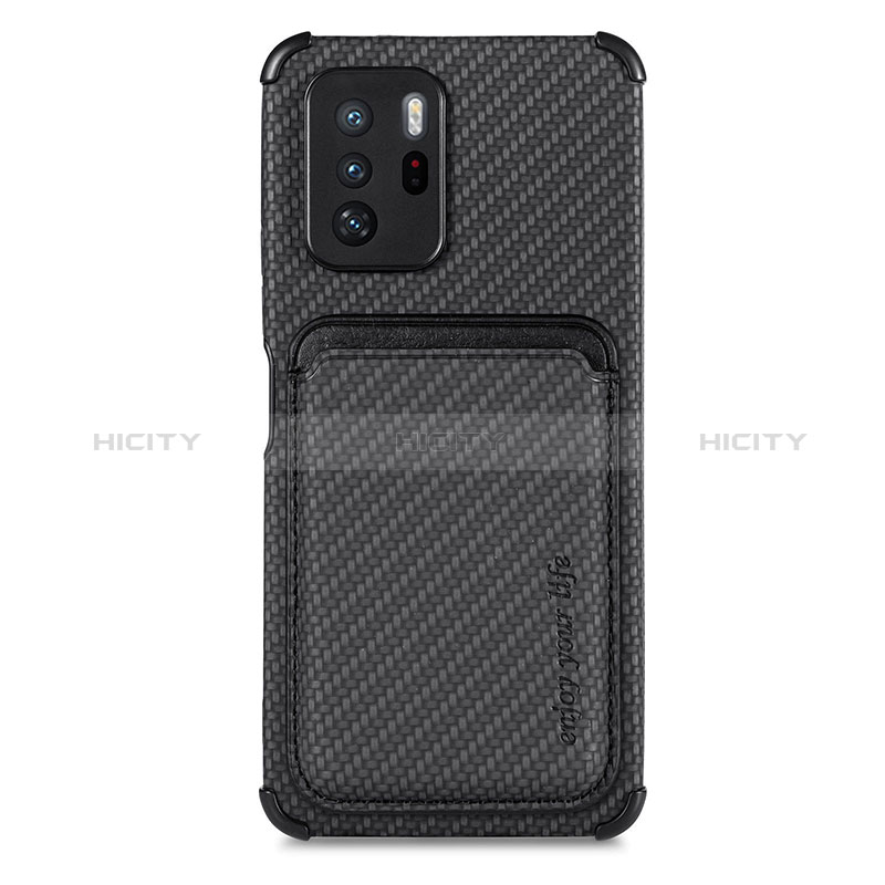 Coque Ultra Fine Silicone Souple Housse Etui avec Aimante Magnetique S03D pour Xiaomi Poco X3 GT 5G Noir Plus