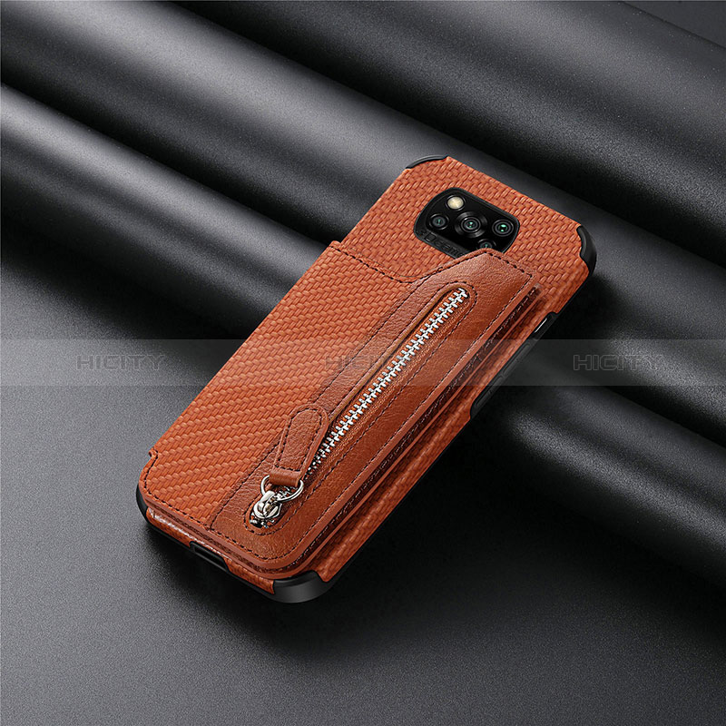 Coque Ultra Fine Silicone Souple Housse Etui avec Aimante Magnetique S03D pour Xiaomi Poco X3 Plus