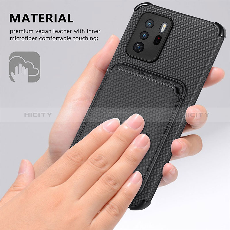 Coque Ultra Fine Silicone Souple Housse Etui avec Aimante Magnetique S03D pour Xiaomi Redmi Note 10 Pro 5G Plus