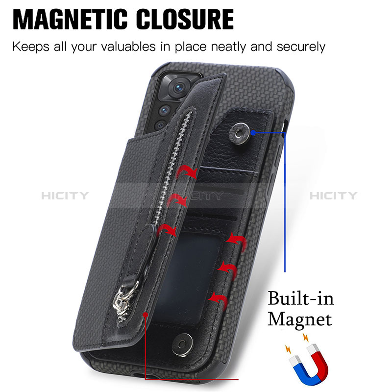 Coque Ultra Fine Silicone Souple Housse Etui avec Aimante Magnetique S03D pour Xiaomi Redmi Note 11 4G (2022) Plus