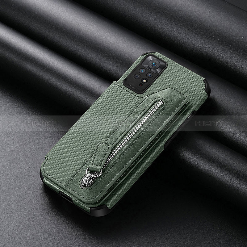 Coque Ultra Fine Silicone Souple Housse Etui avec Aimante Magnetique S03D pour Xiaomi Redmi Note 11 4G (2022) Vert Plus