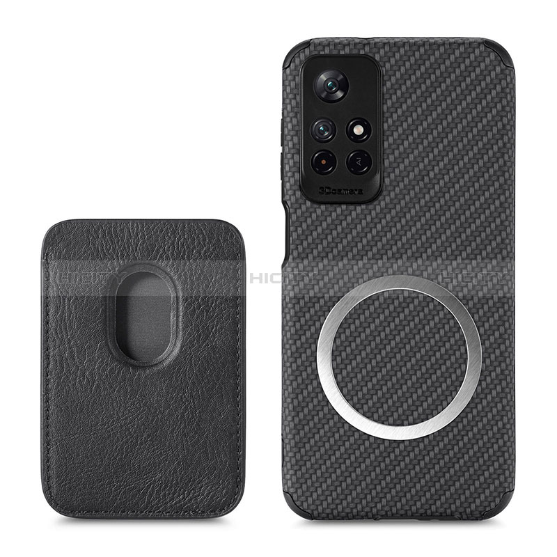 Coque Ultra Fine Silicone Souple Housse Etui avec Aimante Magnetique S03D pour Xiaomi Redmi Note 11 5G Plus