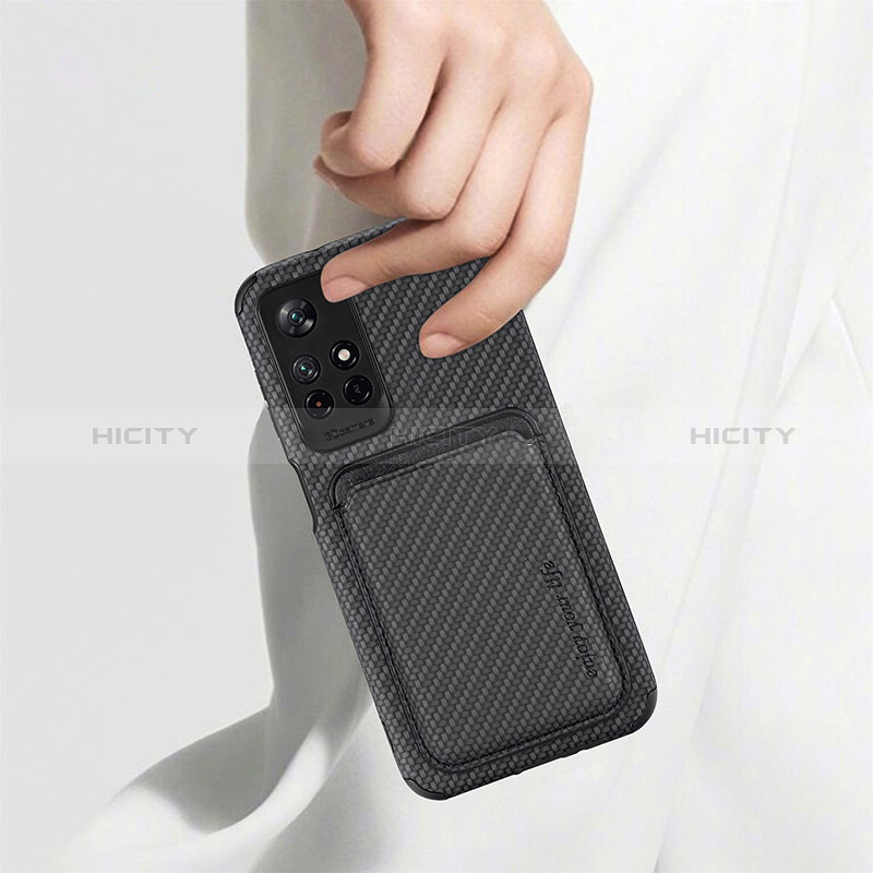 Coque Ultra Fine Silicone Souple Housse Etui avec Aimante Magnetique S03D pour Xiaomi Redmi Note 11 5G Plus