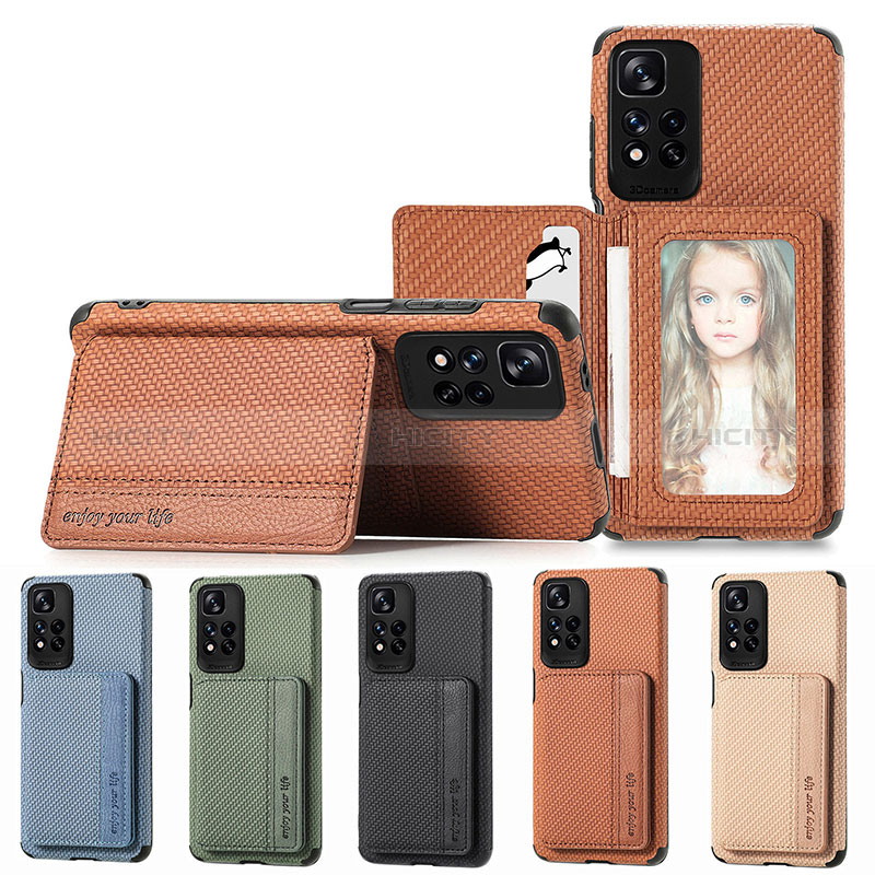 Coque Ultra Fine Silicone Souple Housse Etui avec Aimante Magnetique S03D pour Xiaomi Redmi Note 11 Pro+ Plus 5G Plus