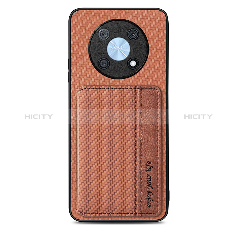 Coque Ultra Fine Silicone Souple Housse Etui avec Aimante Magnetique S04D pour Huawei Nova Y90 Marron Plus