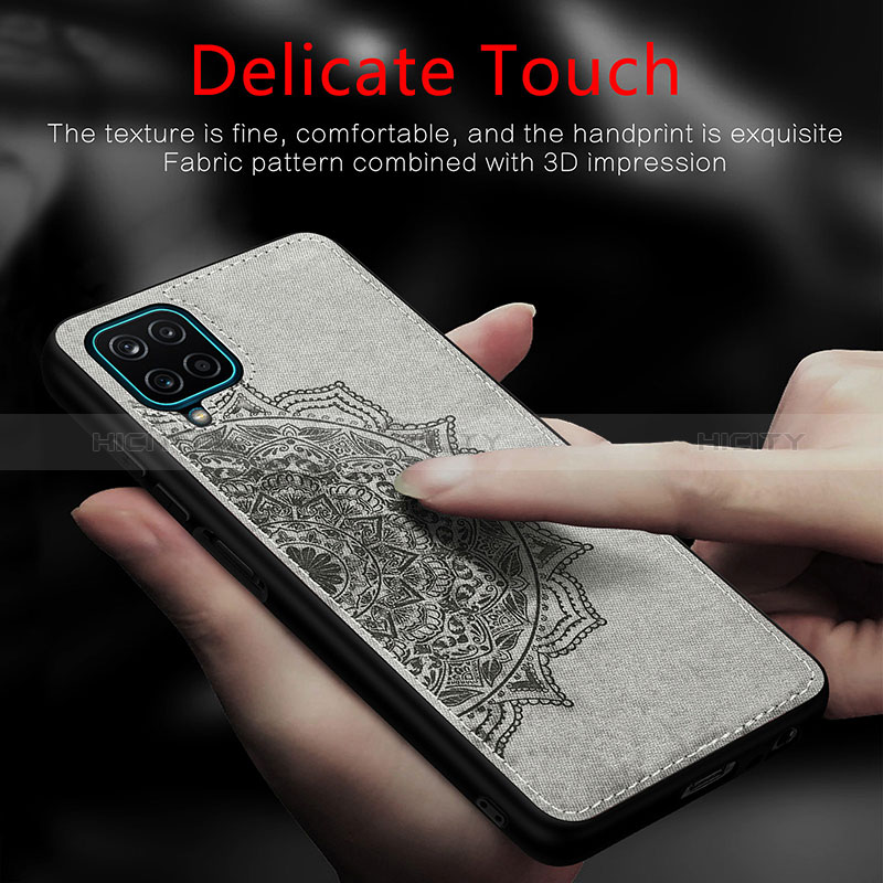 Coque Ultra Fine Silicone Souple Housse Etui avec Aimante Magnetique S04D pour Samsung Galaxy A12 5G Plus