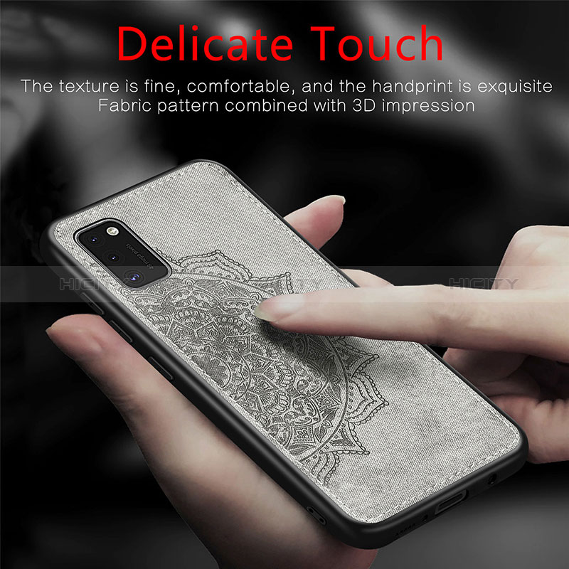 Coque Ultra Fine Silicone Souple Housse Etui avec Aimante Magnetique S04D pour Samsung Galaxy A41 Plus