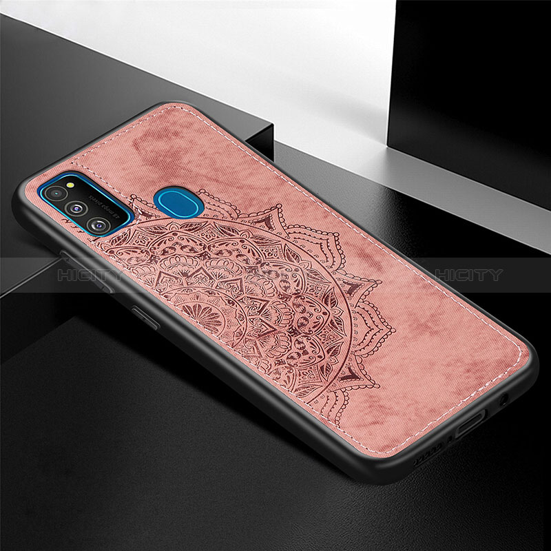 Coque Ultra Fine Silicone Souple Housse Etui avec Aimante Magnetique S04D pour Samsung Galaxy M21 Or Rose Plus