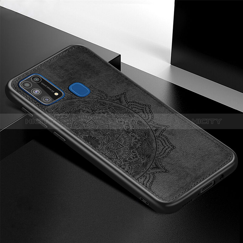 Coque Ultra Fine Silicone Souple Housse Etui avec Aimante Magnetique S04D pour Samsung Galaxy M31 Noir Plus