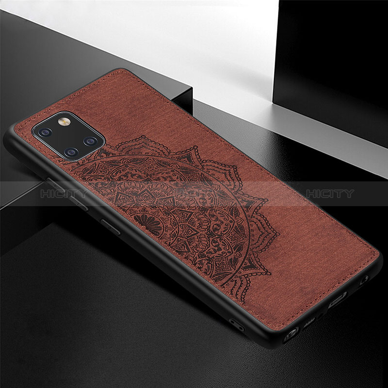 Coque Ultra Fine Silicone Souple Housse Etui avec Aimante Magnetique S04D pour Samsung Galaxy Note 10 Lite Marron Plus