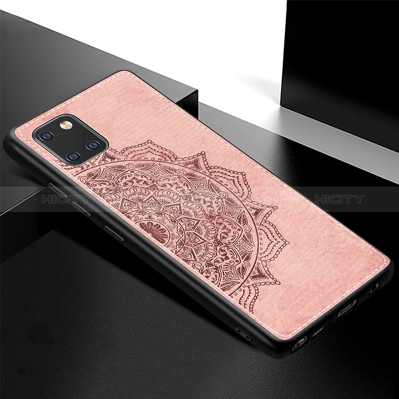 Coque Ultra Fine Silicone Souple Housse Etui avec Aimante Magnetique S04D pour Samsung Galaxy Note 10 Lite Or Rose Plus