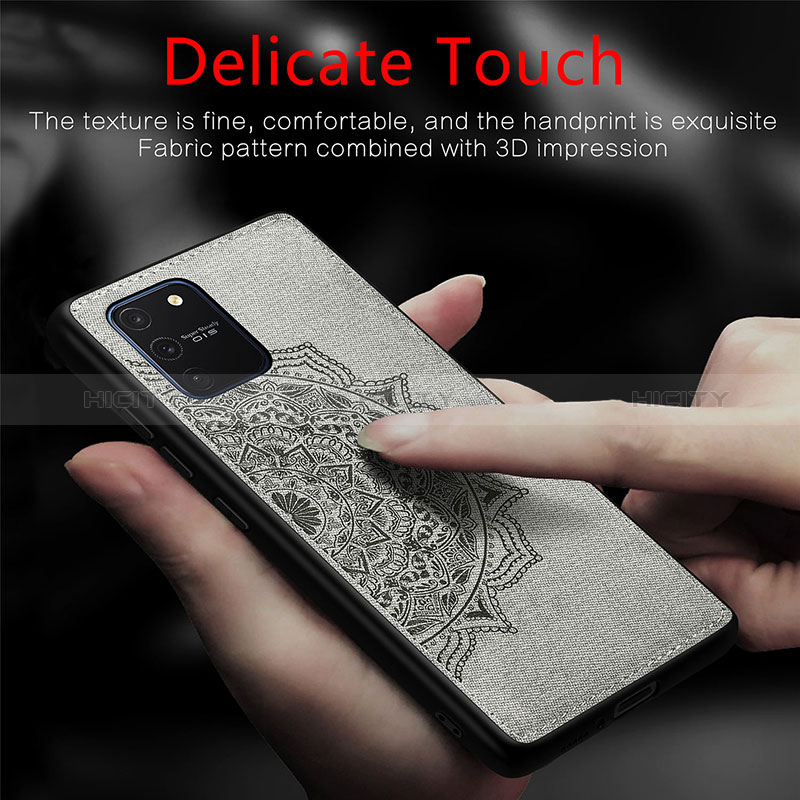 Coque Ultra Fine Silicone Souple Housse Etui avec Aimante Magnetique S04D pour Samsung Galaxy S10 Lite Plus