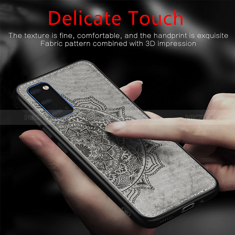 Coque Ultra Fine Silicone Souple Housse Etui avec Aimante Magnetique S04D pour Samsung Galaxy S20 Plus