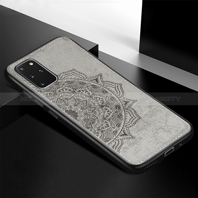 Coque Ultra Fine Silicone Souple Housse Etui avec Aimante Magnetique S04D pour Samsung Galaxy S20 Plus 5G Gris Plus