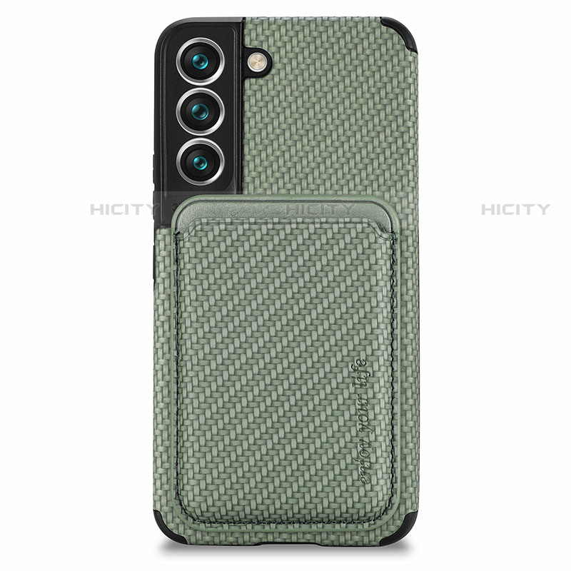 Coque Ultra Fine Silicone Souple Housse Etui avec Aimante Magnetique S04D pour Samsung Galaxy S21 FE 5G Plus