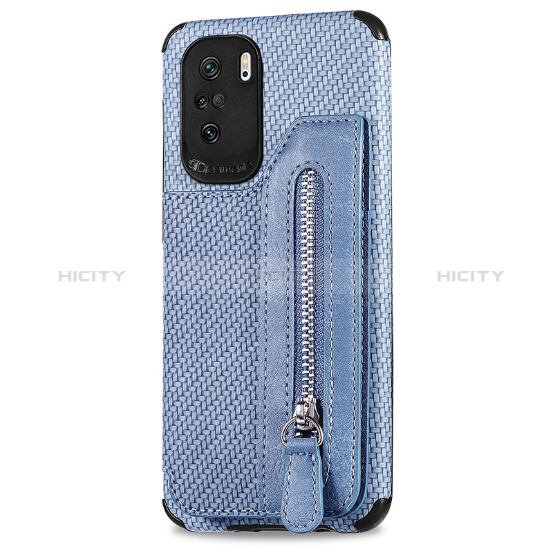 Coque Ultra Fine Silicone Souple Housse Etui avec Aimante Magnetique S04D pour Xiaomi Mi 11X Pro 5G Bleu Plus