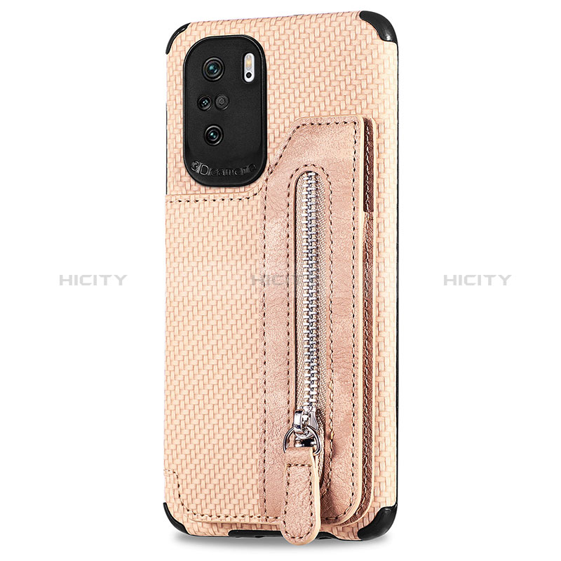 Coque Ultra Fine Silicone Souple Housse Etui avec Aimante Magnetique S04D pour Xiaomi Poco F3 5G Or Plus