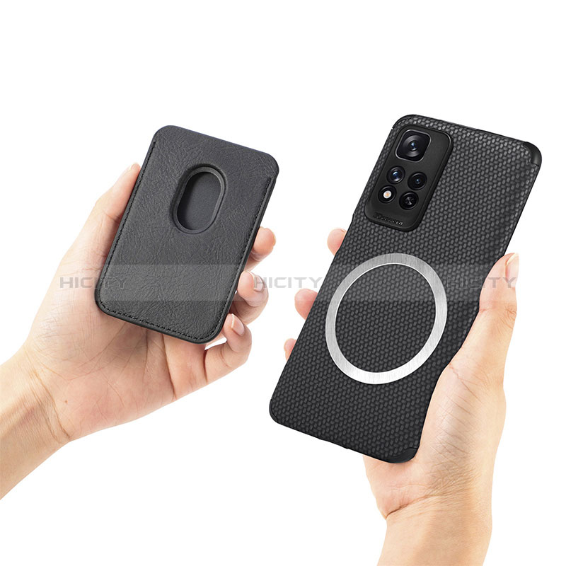 Coque Ultra Fine Silicone Souple Housse Etui avec Aimante Magnetique S04D pour Xiaomi Poco X4 NFC Plus