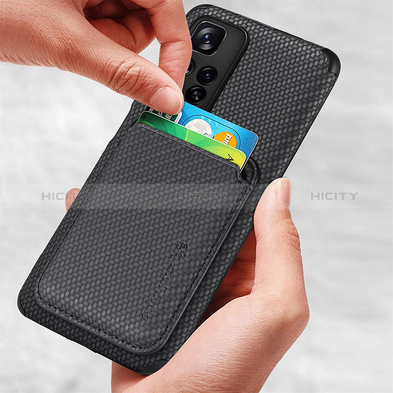 Coque Ultra Fine Silicone Souple Housse Etui avec Aimante Magnetique S04D pour Xiaomi Poco X4 NFC Plus