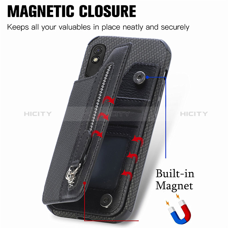 Coque Ultra Fine Silicone Souple Housse Etui avec Aimante Magnetique S04D pour Xiaomi Redmi 9i Plus