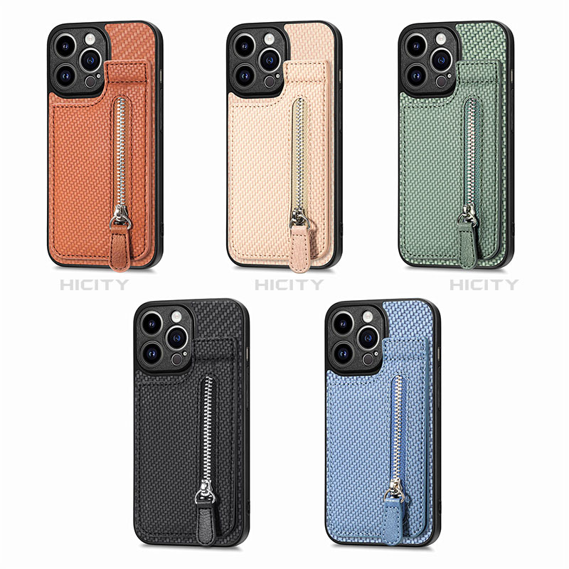 Coque Ultra Fine Silicone Souple Housse Etui avec Aimante Magnetique S05D pour Apple iPhone 13 Pro Plus