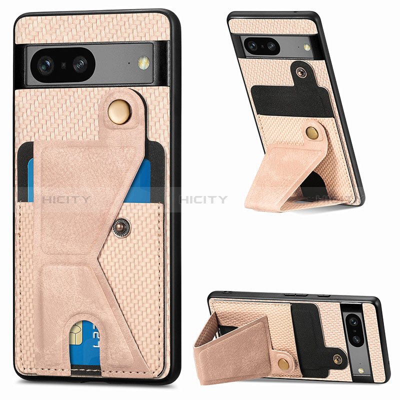 Coque Ultra Fine Silicone Souple Housse Etui avec Aimante Magnetique S05D pour Google Pixel 7a 5G Plus