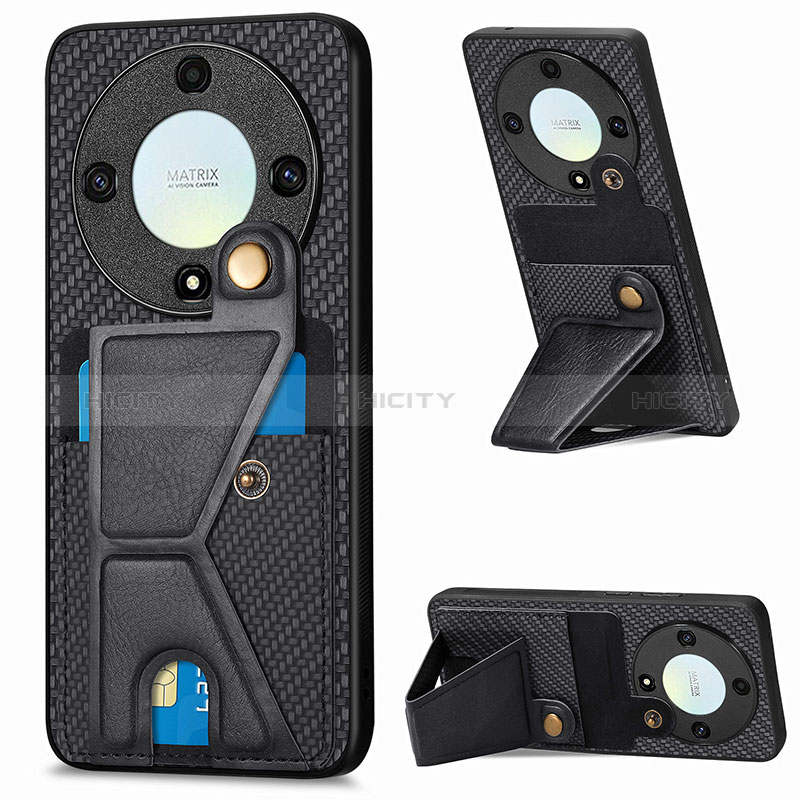 Coque Ultra Fine Silicone Souple Housse Etui avec Aimante Magnetique S05D pour Huawei Honor Magic5 Lite 5G Noir Plus