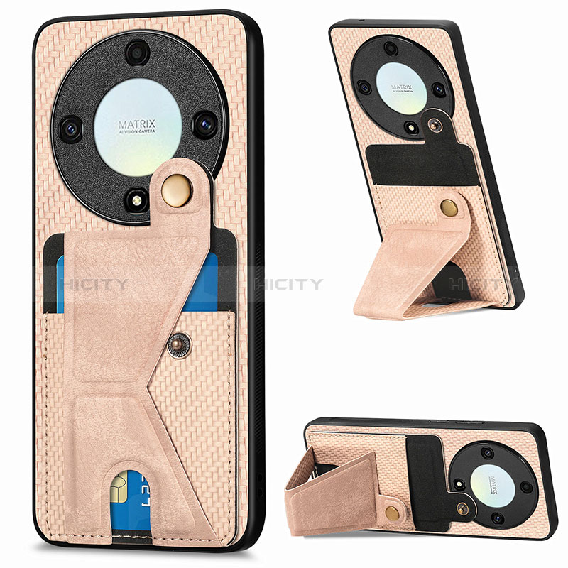 Coque Ultra Fine Silicone Souple Housse Etui avec Aimante Magnetique S05D pour Huawei Honor X9a 5G Or Plus