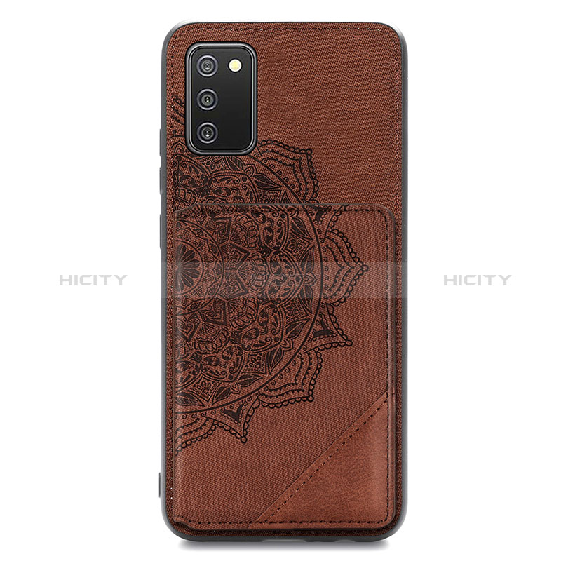 Coque Ultra Fine Silicone Souple Housse Etui avec Aimante Magnetique S05D pour Samsung Galaxy A02s Marron Plus