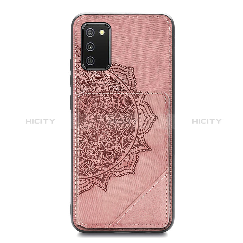 Coque Ultra Fine Silicone Souple Housse Etui avec Aimante Magnetique S05D pour Samsung Galaxy A02s Or Rose Plus