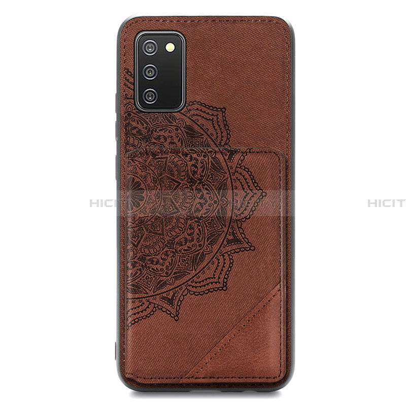 Coque Ultra Fine Silicone Souple Housse Etui avec Aimante Magnetique S05D pour Samsung Galaxy F02S SM-E025F Marron Plus