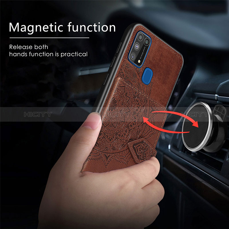 Coque Ultra Fine Silicone Souple Housse Etui avec Aimante Magnetique S05D pour Samsung Galaxy M31 Prime Edition Plus