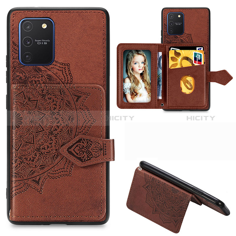 Coque Ultra Fine Silicone Souple Housse Etui avec Aimante Magnetique S05D pour Samsung Galaxy M80S Marron Plus