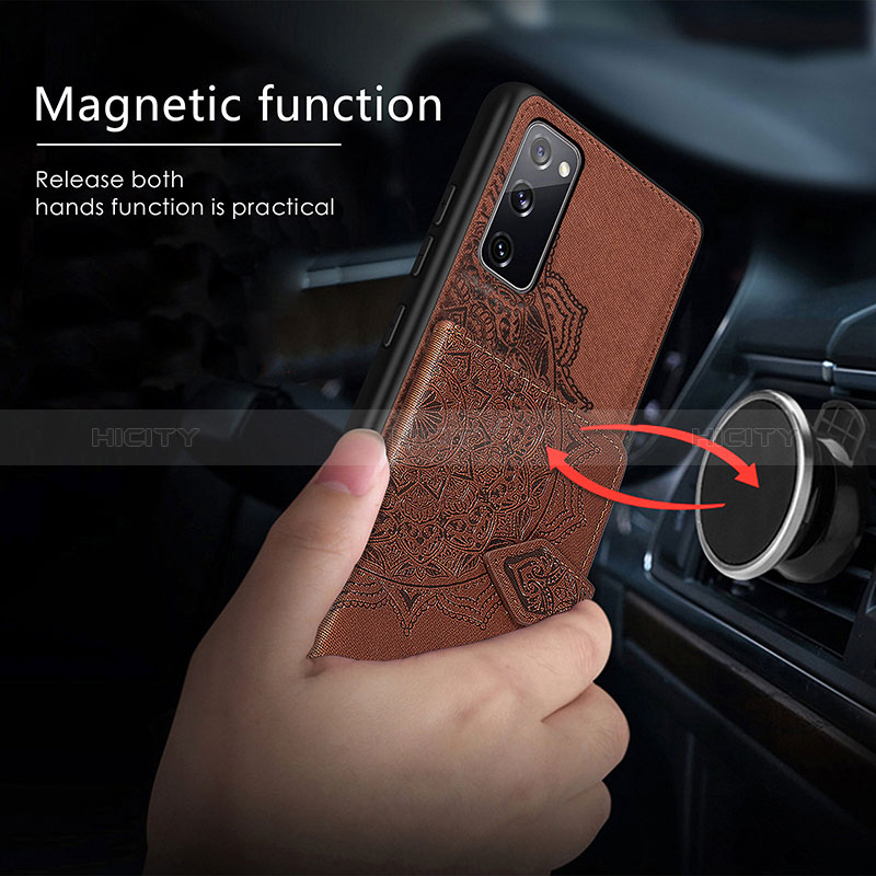 Coque Ultra Fine Silicone Souple Housse Etui avec Aimante Magnetique S05D pour Samsung Galaxy S20 Lite 5G Plus