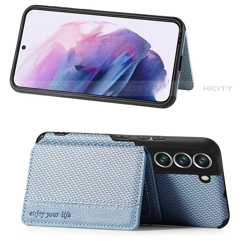 Coque Ultra Fine Silicone Souple Housse Etui avec Aimante Magnetique S05D pour Samsung Galaxy S21 Plus 5G Plus