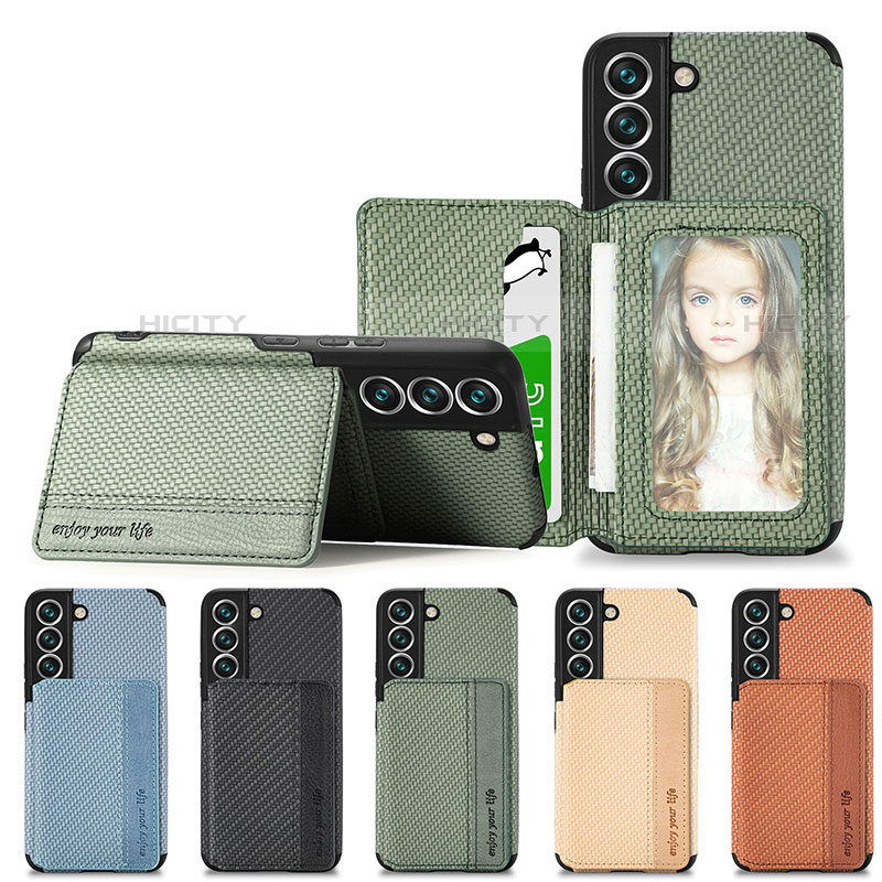 Coque Ultra Fine Silicone Souple Housse Etui avec Aimante Magnetique S05D pour Samsung Galaxy S21 Plus 5G Plus