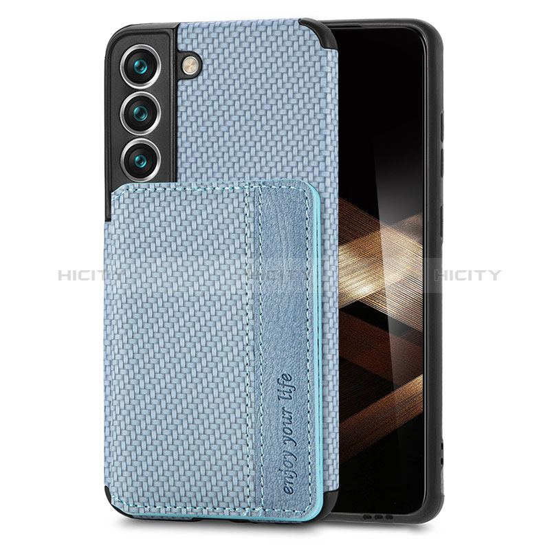 Coque Ultra Fine Silicone Souple Housse Etui avec Aimante Magnetique S05D pour Samsung Galaxy S24 5G Bleu Plus