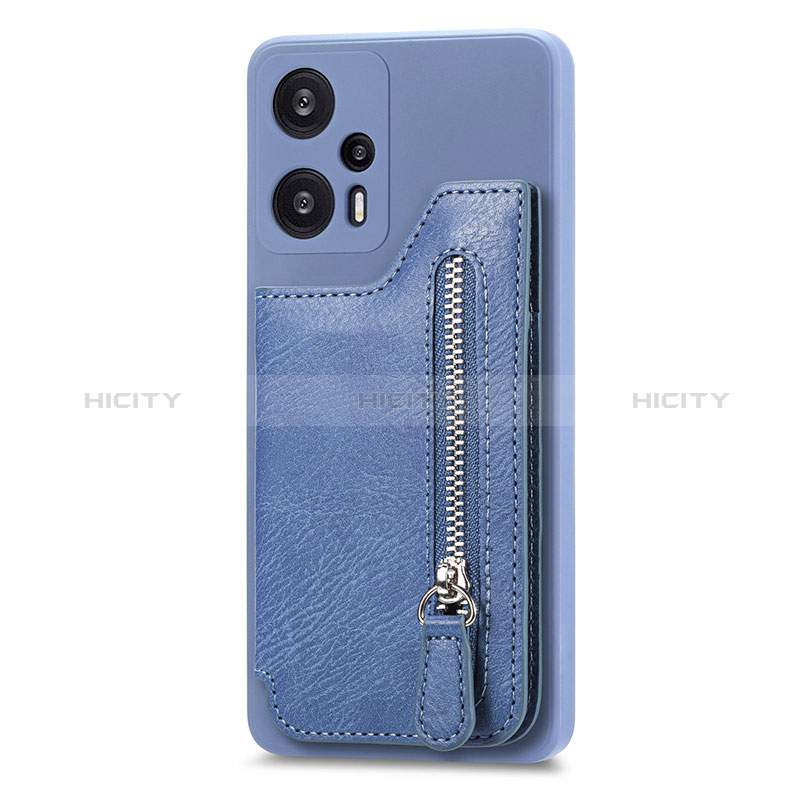 Coque Ultra Fine Silicone Souple Housse Etui avec Aimante Magnetique S05D pour Xiaomi Poco F5 5G Bleu Plus